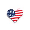 Americana&#32;Heart&#32;Pin&#32;American&#32;Read&#32;White&#32;blue&#32;Flag