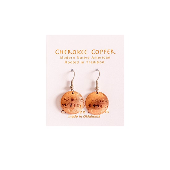 Sequoyah Copper Dangle Earrings