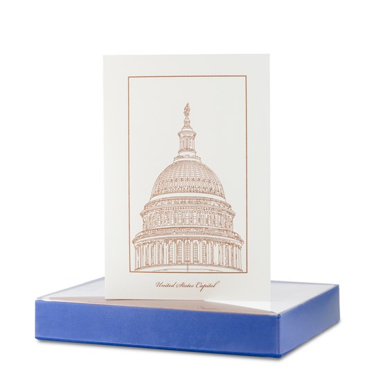 United States Capitol Copper Note Card Boxed Set