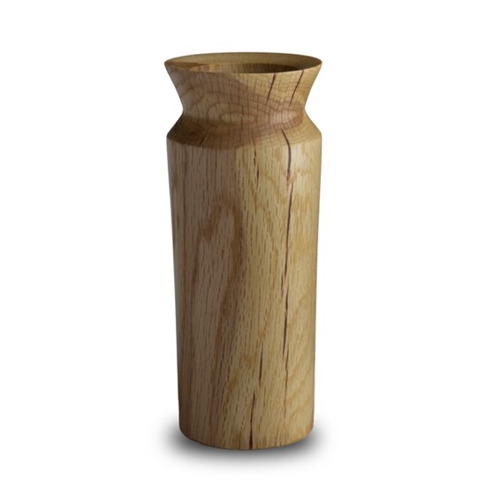 Red Oak Vase with Flare Top