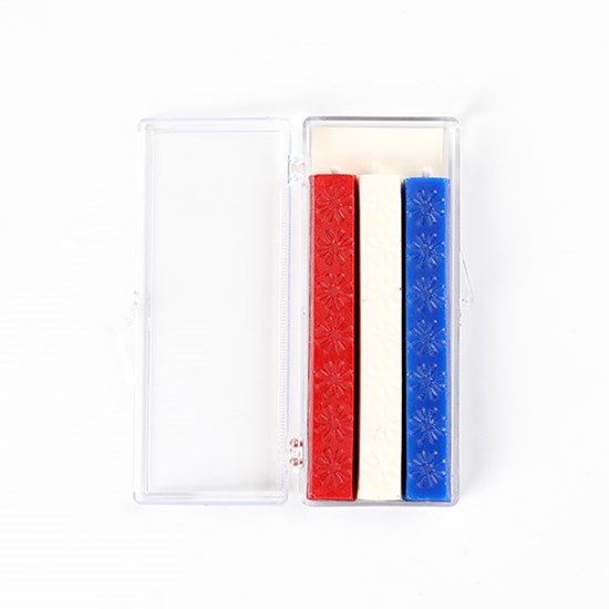 Sealing Wax Set in Red, White and Blue