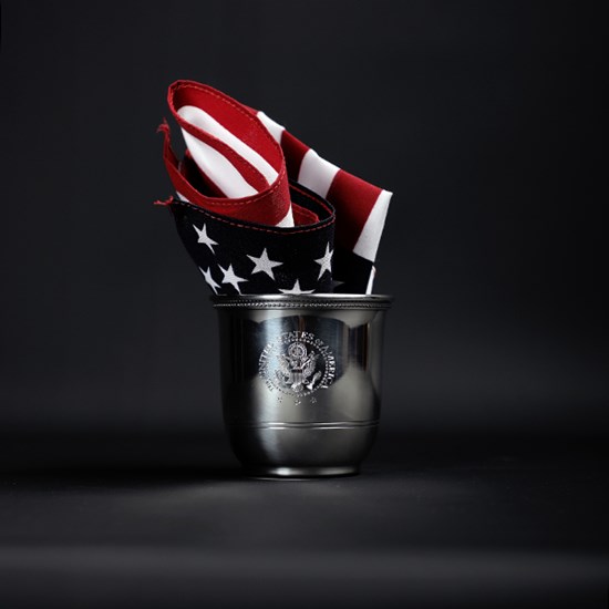 Pewter Julep Cup with Engraved Great Seal