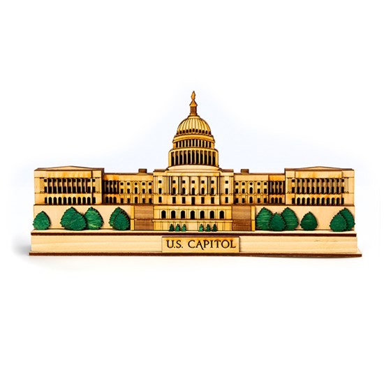 U.S. Capitol Replica with Light