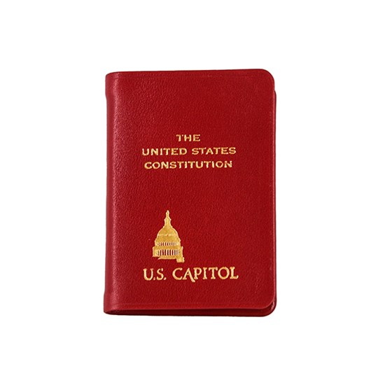 Pocket Size Mini Leather Bound U.S. Constitution