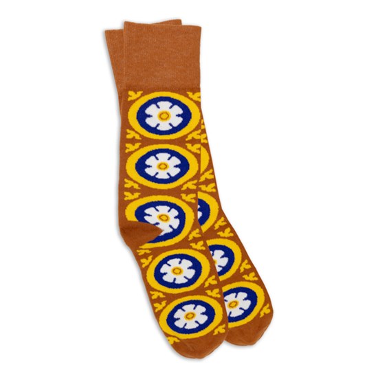 Minton Tile Circle Socks