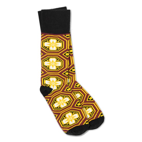 Minton Tile Flower Socks