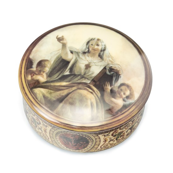 Porcelain Trinket Box "Religion"