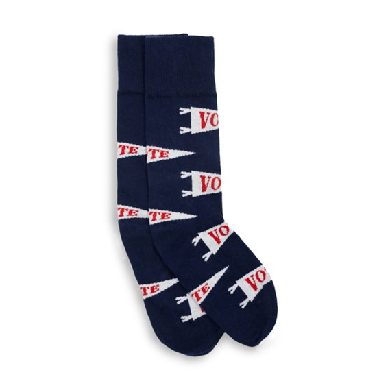 Vote Pennant Socks