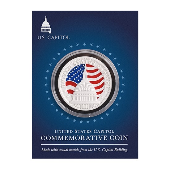 Commemorative Coin Made from U.S. Capitol Marble