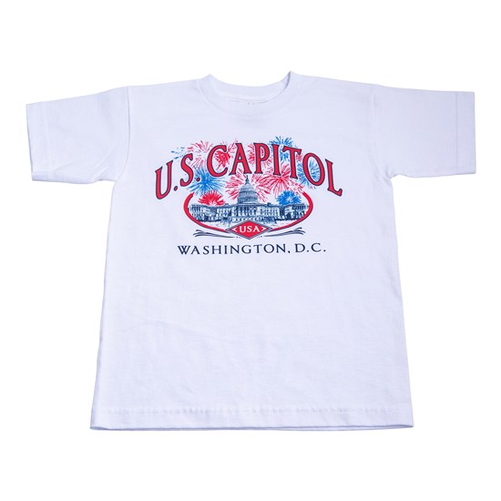 Image for Kid's Fireworks in Washington DC Tee
