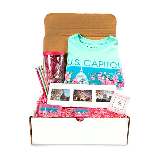 Cherry Blossom Gift Box with Accessories Open