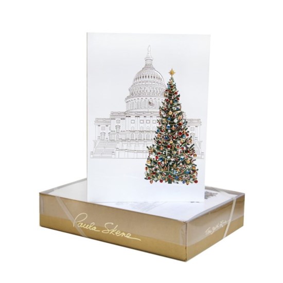 Classic_Washingtonian_Capitol_Tree_Embossed_Foil_Seasons_Greeting_Card_Set