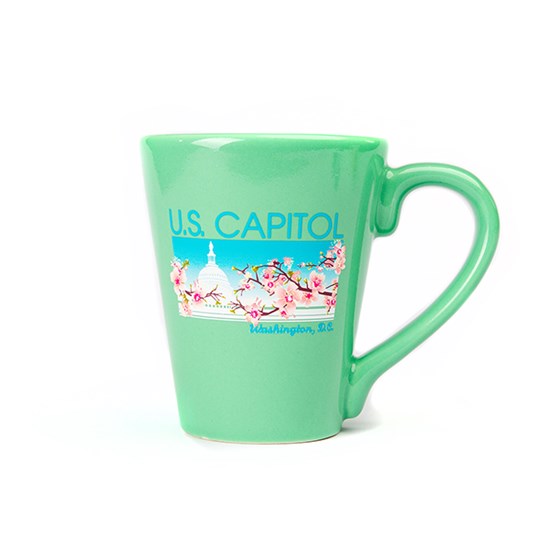 Green US Capitol Cherry Blossom Festival Mug