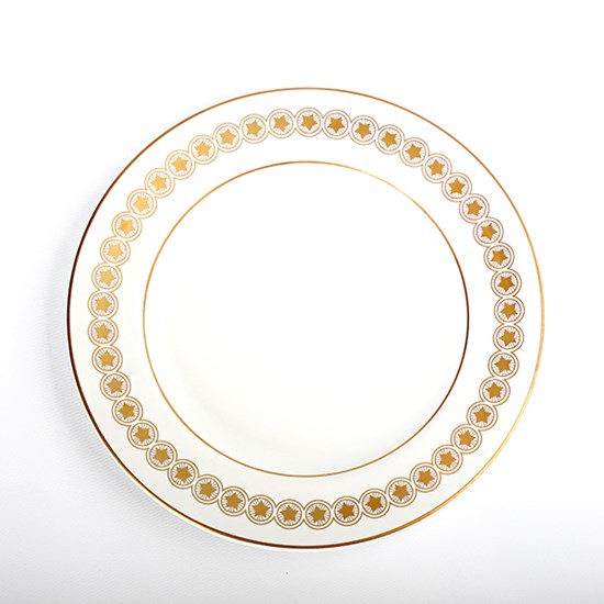 Coin Gold Star Dinner Plate