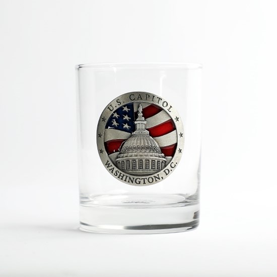 U.S Capitol Dome & Flag Old-Fashioned Juice Glass
